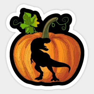 Tiger in pumpkin Sticker